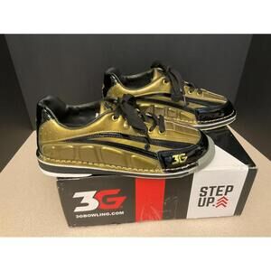 New! Mens 3G Belmo Tour S Gold/Black Right Handed Bowling Shoes. Size 9.5. Nice!